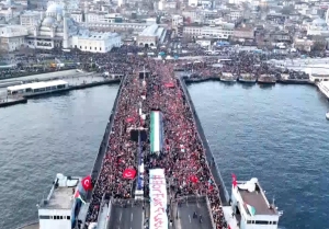 Binlerce kişi şehitler ve Filistin'e destek yürüyüşünde buluştu-1(Galeri)