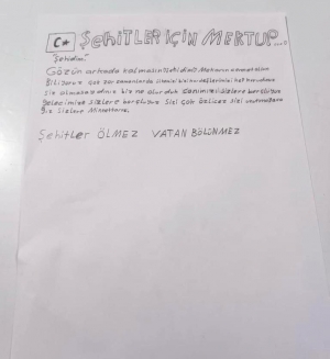 Koruma altındaki çocuklardan Mehmetçik'e mektup(Galeri)