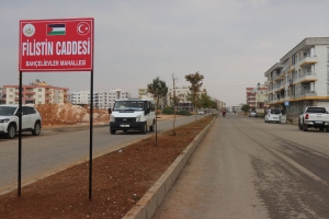 Midyat'ın en uzun caddesinin ismi, 'Filistin' olarak değiştirildi(Galeri)