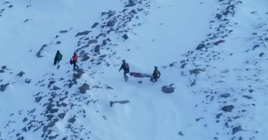 Hasan Dağı'nda mahsur kalan 2 dağcı kurtarıldı 