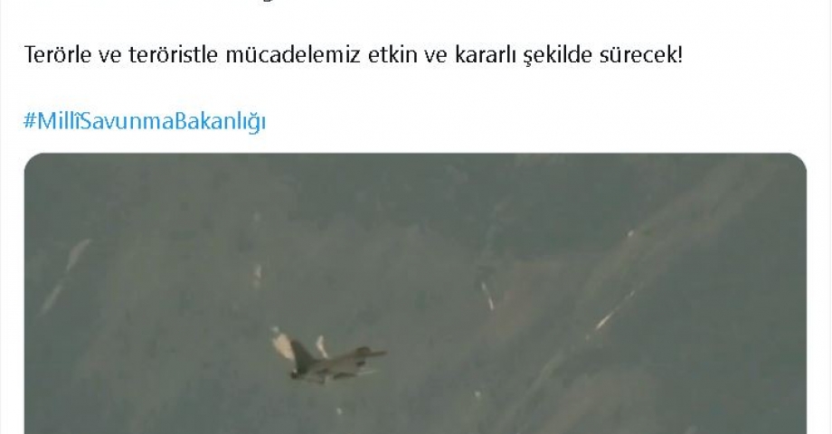 MSB: Irak'ın kuzeyinde 5 terörist etkisiz hale getirildi