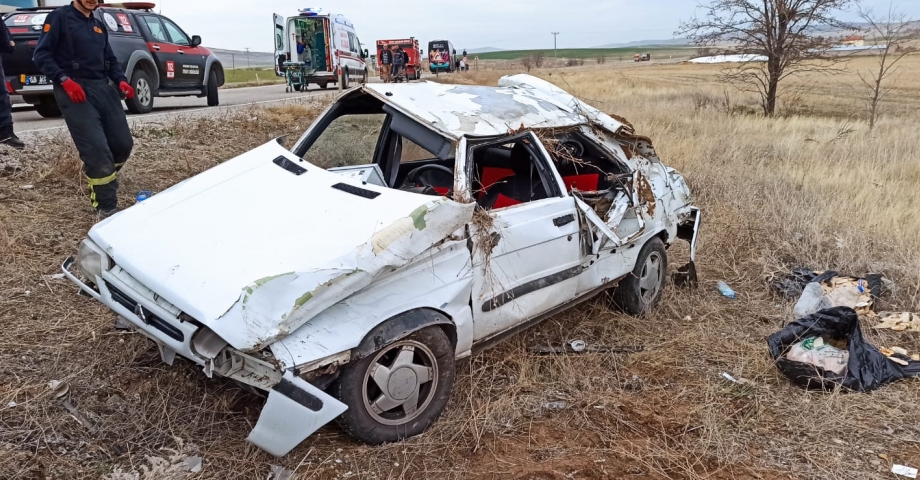 Şarampole devrilen otomobilin sürücüsü: Tansiyonum düştü