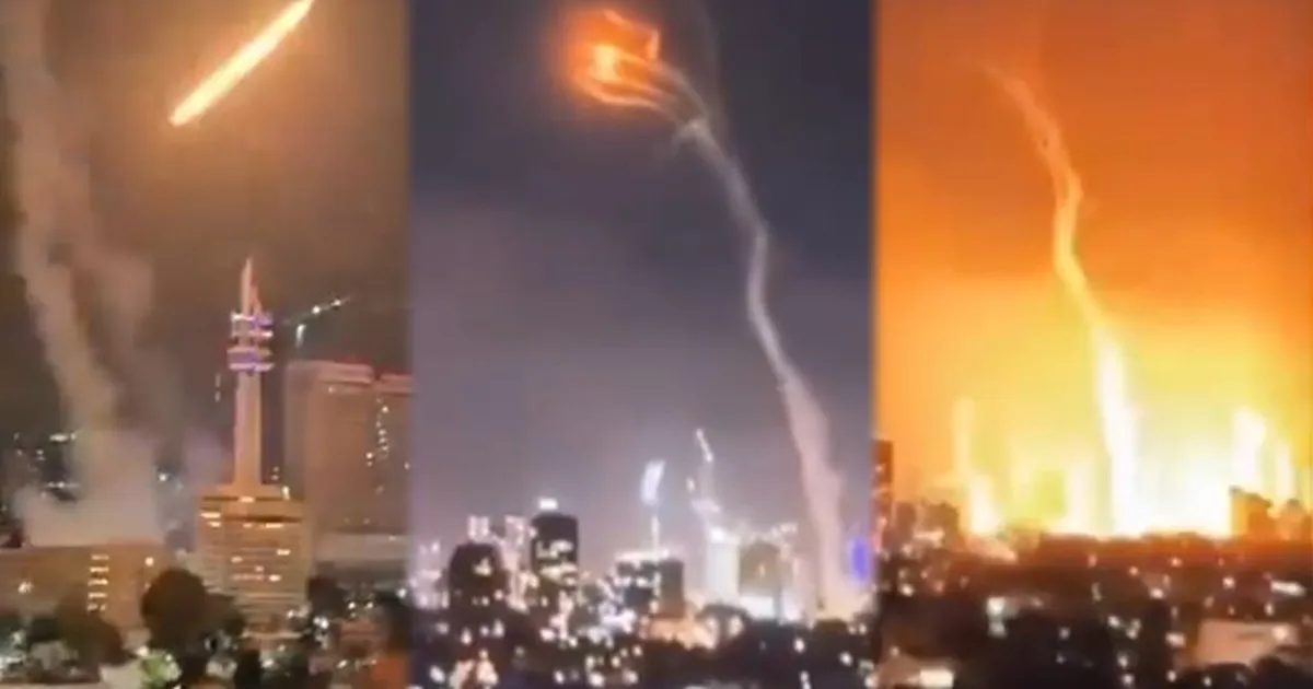 İsrail İran'a füze ve roketlerle saldırdı