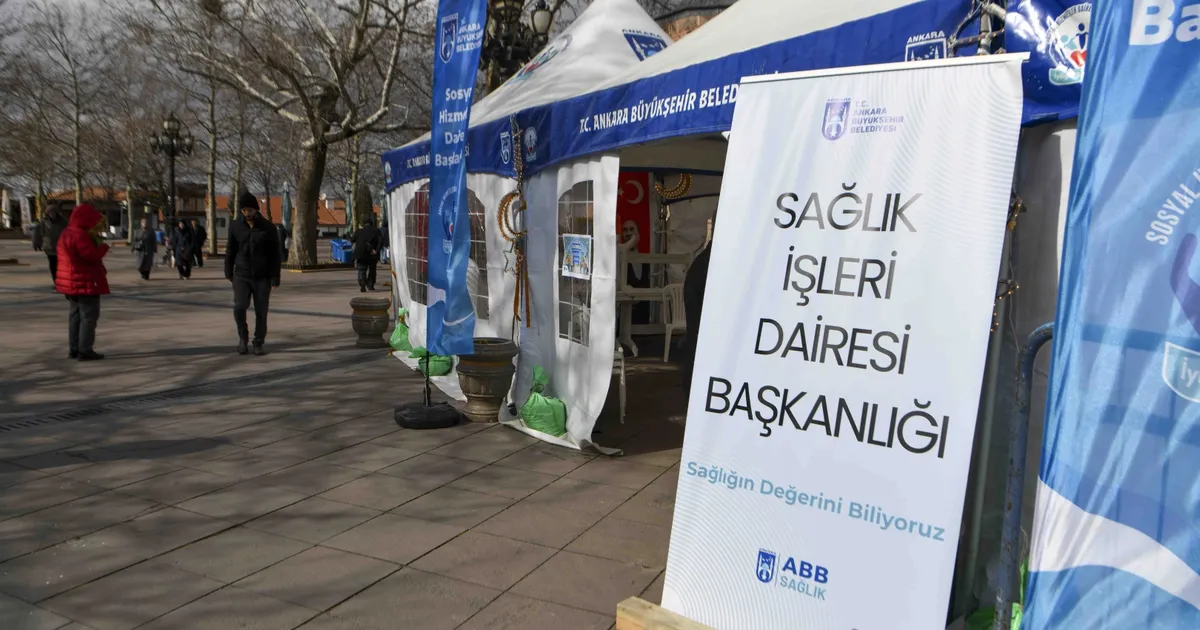 Ankara’da Ramazan'a özel sağlık çadırı