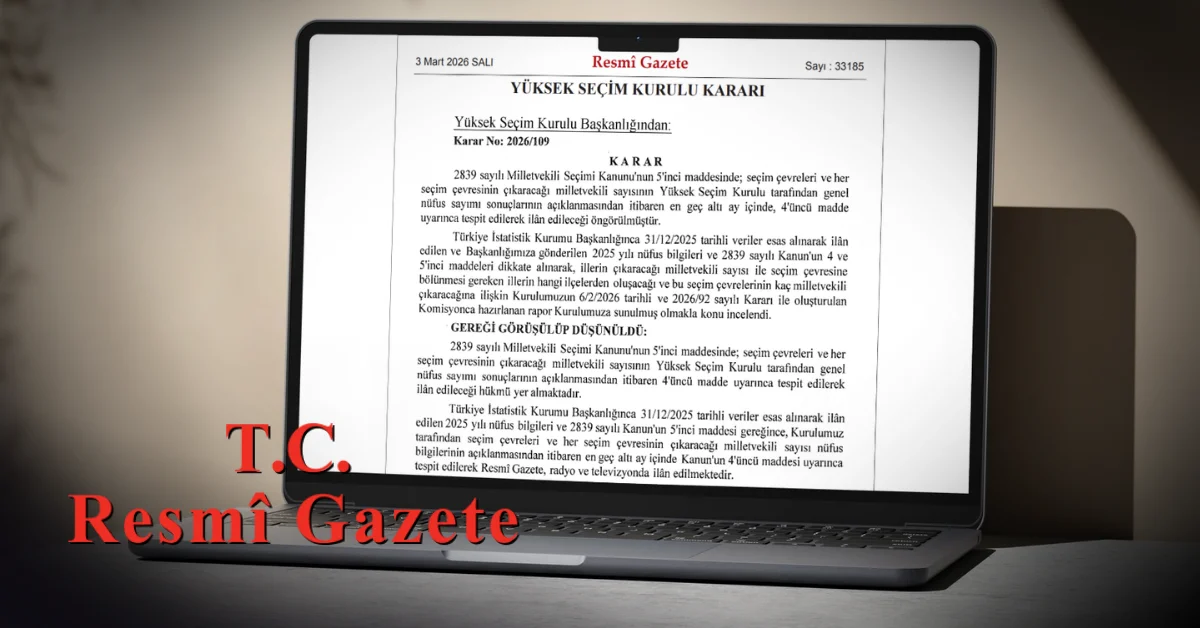 Resmi Gazete’de yayımlandı: YSK’dan milletvekili dağılımı kararı
