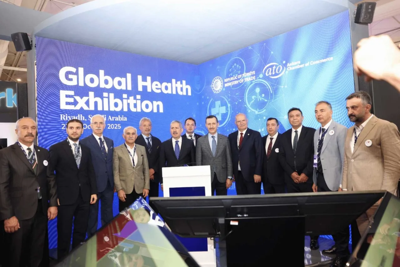 ATO'nun Türkiye milli katılım organizasyonunu üstlendiği "Küresel Sağlık Fuarı 2025" Riyad'da başladı