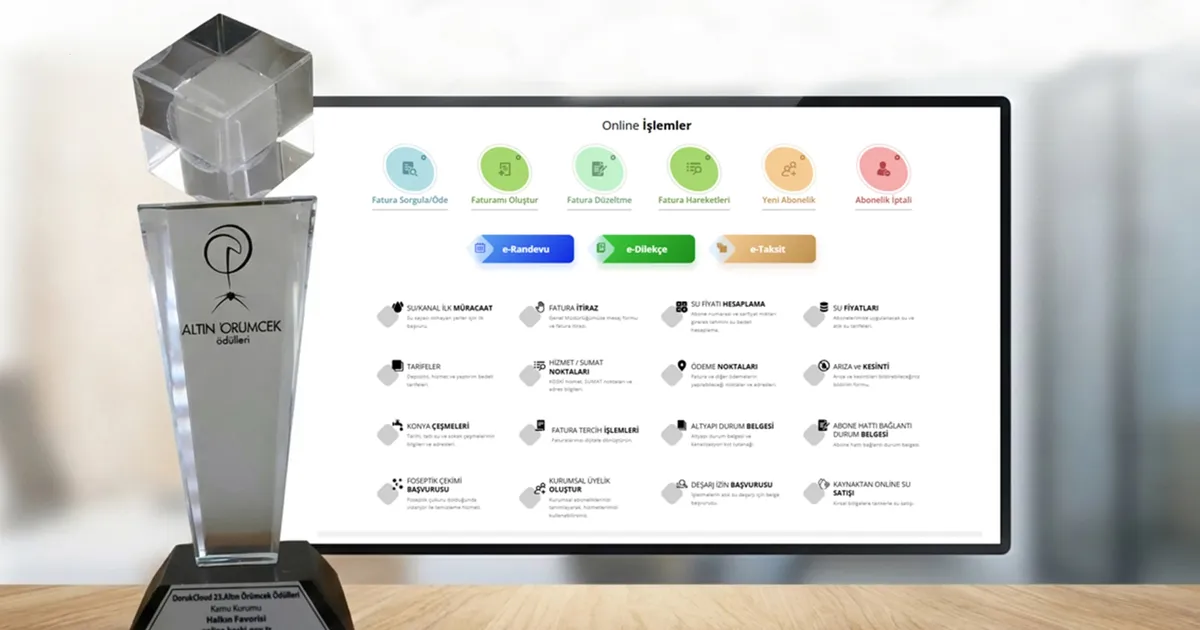 Online KOSKİ'ye 'halkın favorisi' ödülü