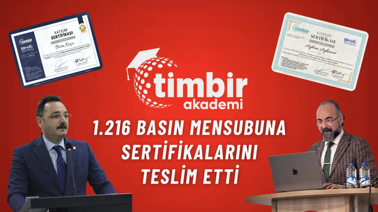 TİMBİR Akademi, bin 216 basın mensubuna sertifikalarını teslim etti