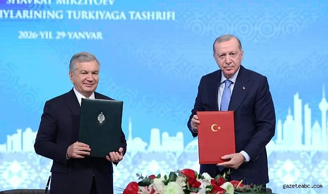 Özbekistan Cumhurbaşkanı Ankara'da