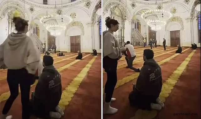 Aziziye Camii’ndeki Uygunsuz Davranış Tepki Çekti