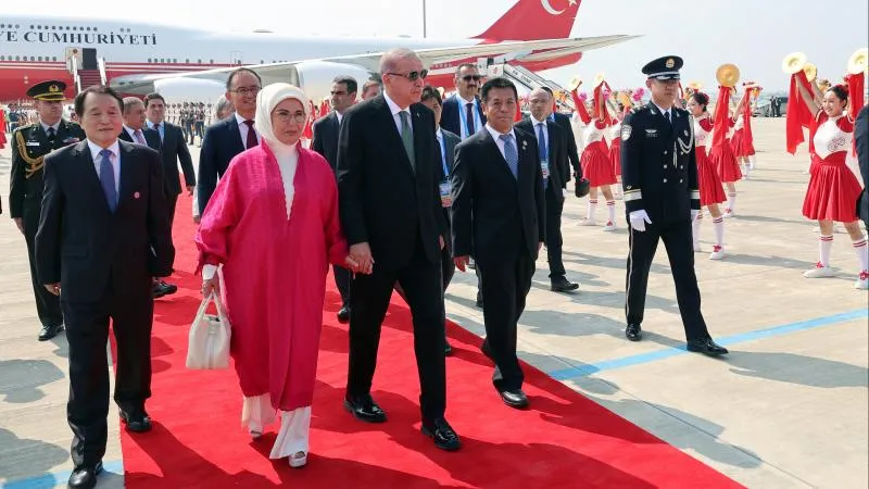 Cumhurbaşkanı Erdoğan, ŞİÖ Zirvesi için Çin'de