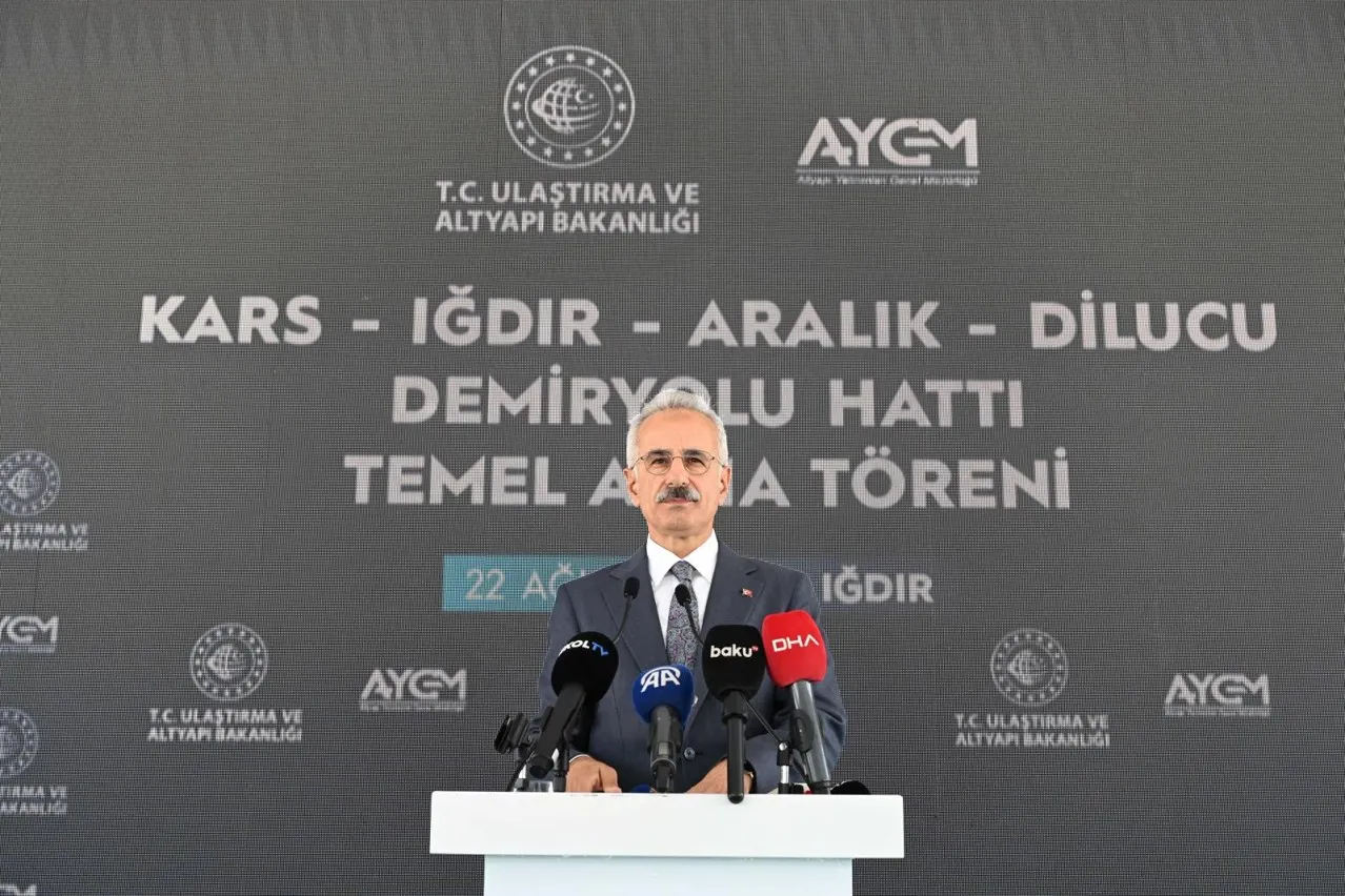 Kars-Iğdır-Aralık-Dilucu Demiryolu Hattının temeli atıldı!