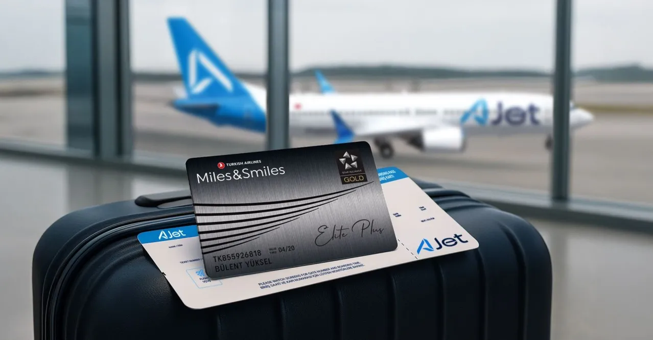 AJet uçuşları artık mil kazandırıyor: Miles&Smiles üyeleri, uçuşlarda mil kazanacak