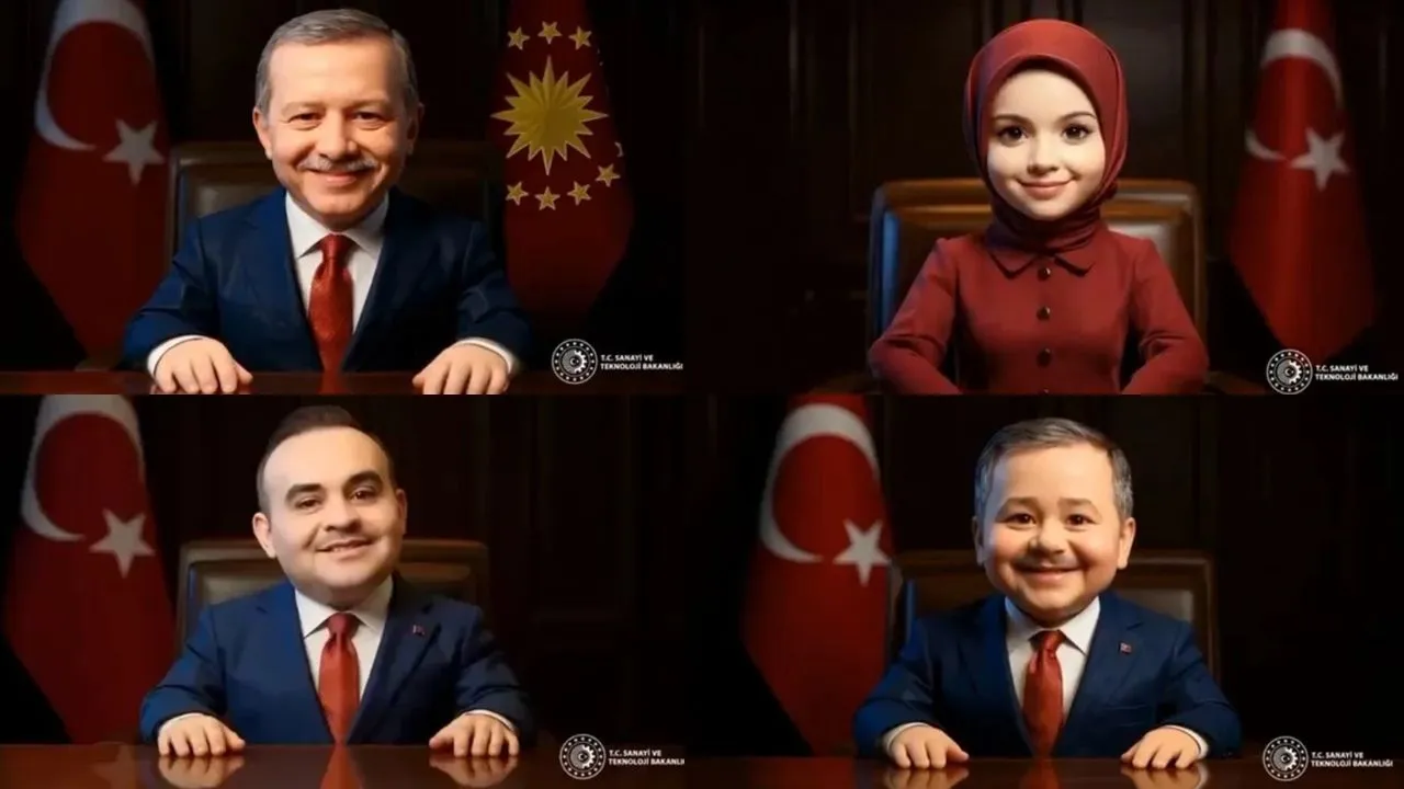 Bakan Kacır, Erdoğan ve kabine üyelerinin yapay zeka görsellerini paylaştı!