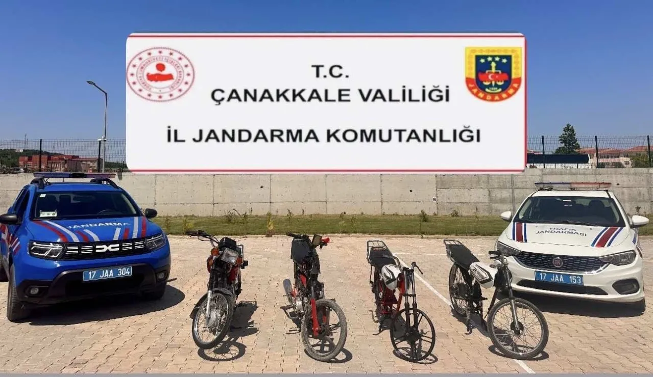 Çanakkale'de trafik magandaları jandarmadan kaçamadı