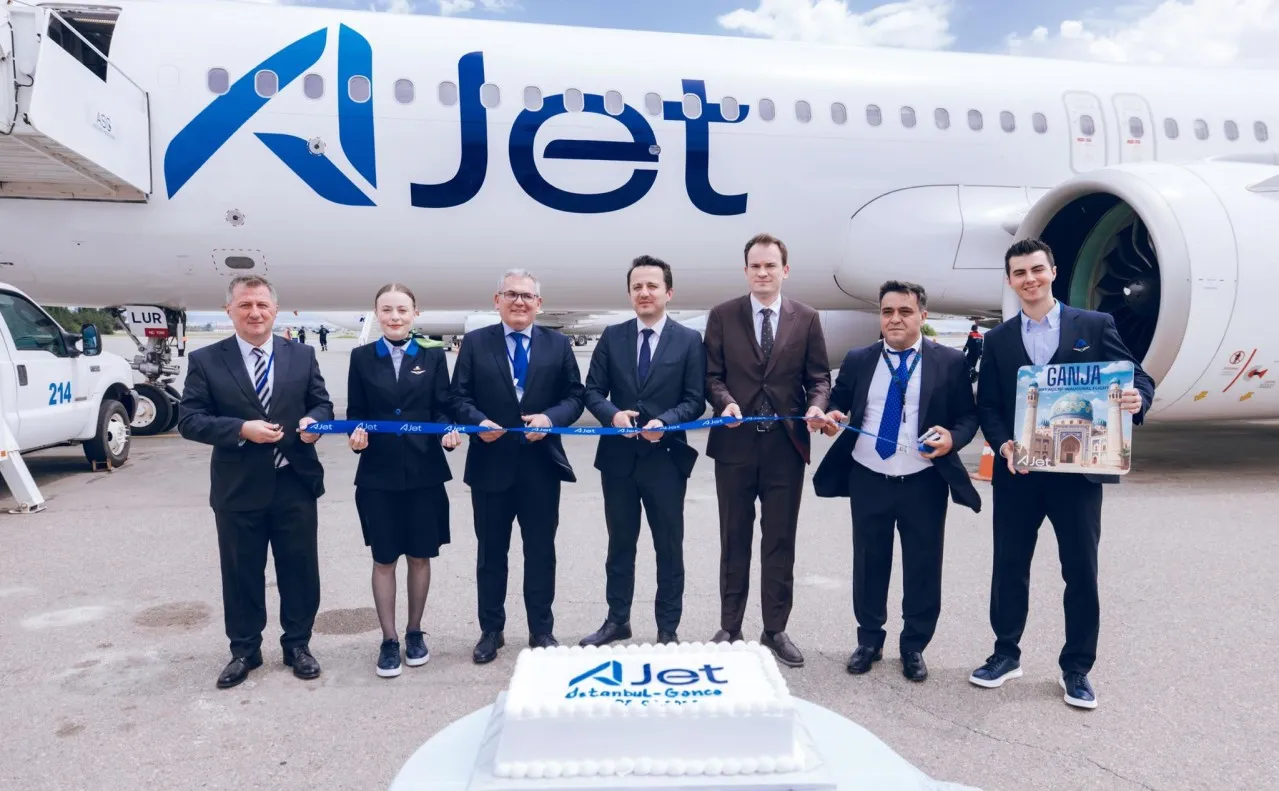 AJet’in Nahçıvan-Gence uçuşları törenle başladı