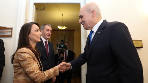 TBMM Başkanı Kurtulmuş, DEM Parti'yi ziyaret etti