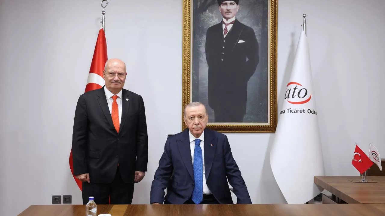 Cumhurbaşkanı Erdoğan'dan Ankara Ticaret Odasına ziyaret