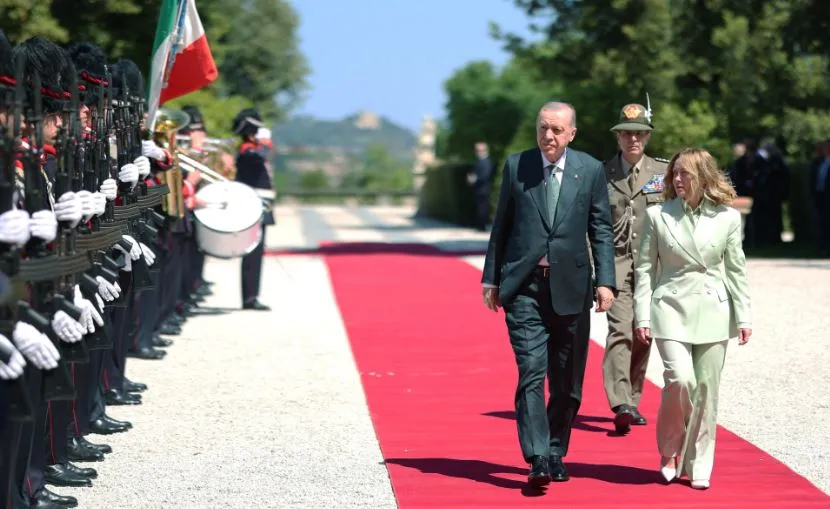 Türkiye-İtalya zirvesi başladı: Erdoğan-Meloni görüşmesi