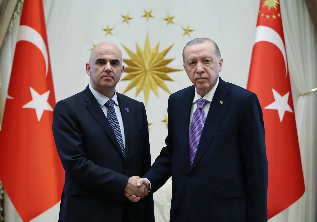 Cumhurbaşkanı Erdoğan, Alain Berset ile görüştü