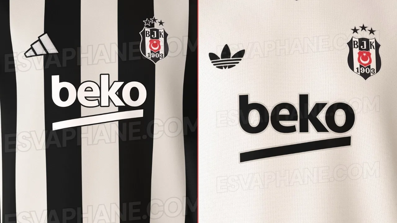 Beşiktaş’ın 2026-27 formaları sızdı: Retro detaylar dikkat çekiyor