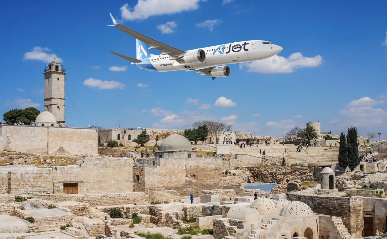 AJet Şam’dan sonra Halep’e uçuyor