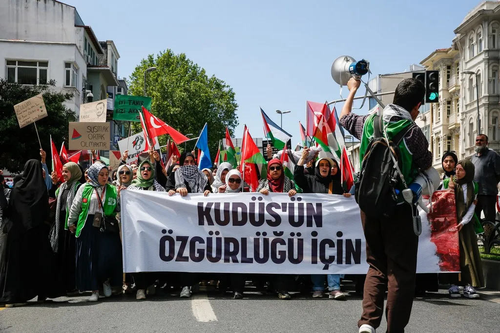İstanbul, Filistin’in özgürlüğü için yürüdü