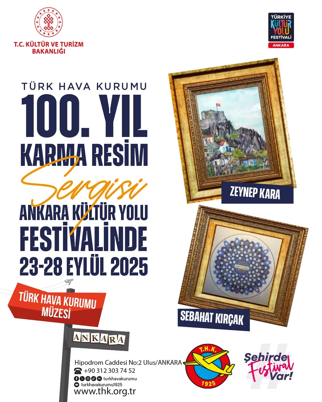 Türk Hava Kurumu’ndan 100. yıla özel karma resim sergisi