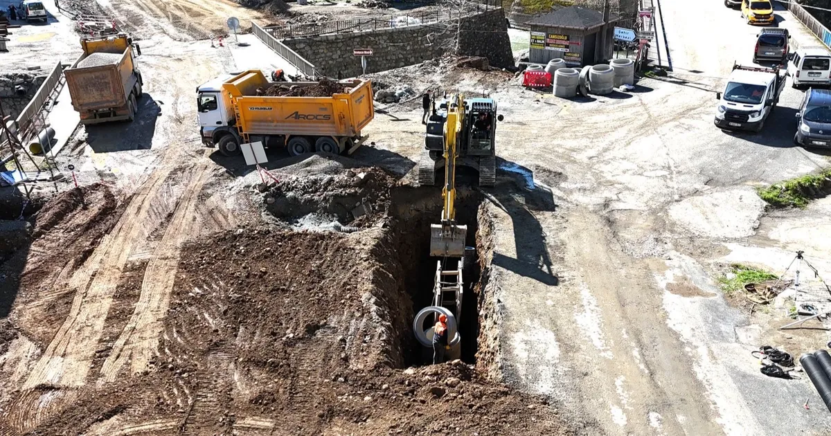 Trabzon Dernekpazarı’nda altyapı seferberliği