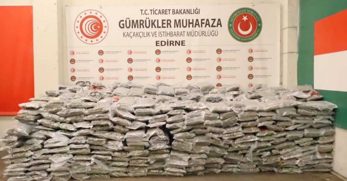 Kapıkule’de 1,4 ton uyuşturucu ele geçirildi