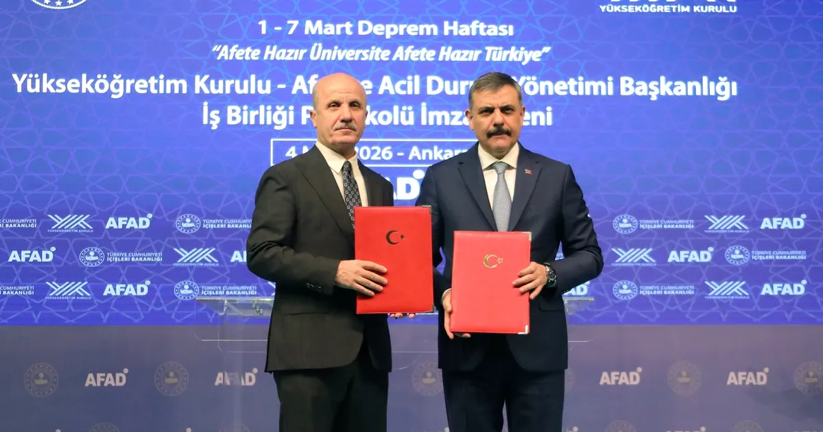 YÖK ve AFAD’dan 'Afete Hazır Üniversite' protokolü