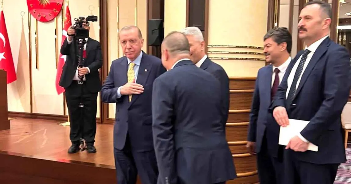Cumhurbaşkanı Erdoğan, Uluslararası Esnaf Birliği Temsilcilerini kabul etti