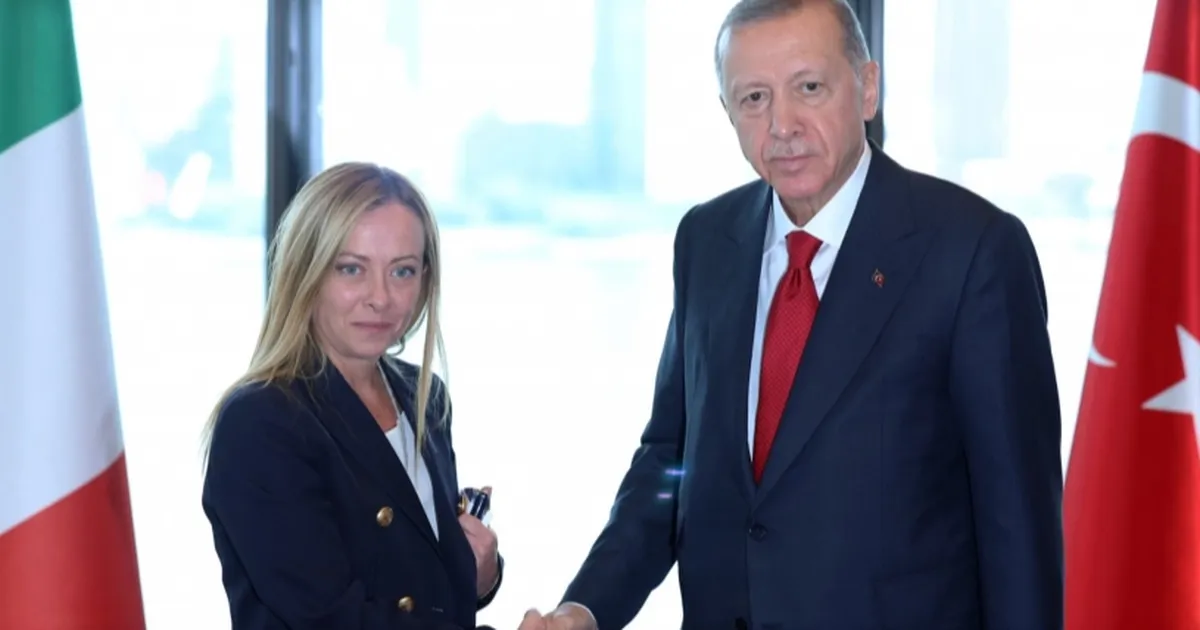 Cumhurbaşkanı Erdoğan, Meloni ile görüştü