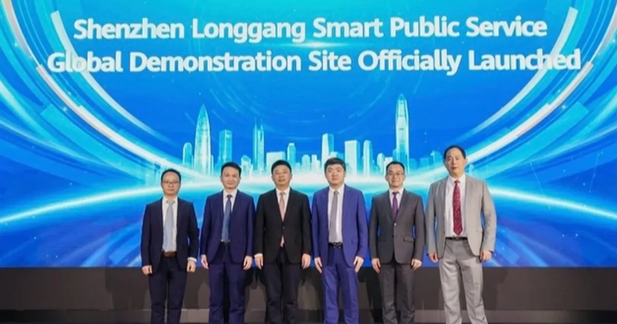 Huawei, Küresel Akıllı Kamu Hizmeti Çözümünü ve Shenzhen Longgang AI+ Kamu Hizmeti Tanıtım Sitesini tanıttı