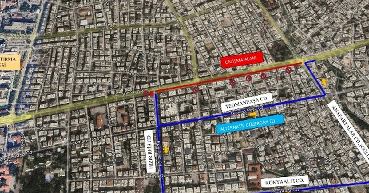 Antalya’da 100. Yıl Bulvarı’nda asfalt çalışmaları sürüyor