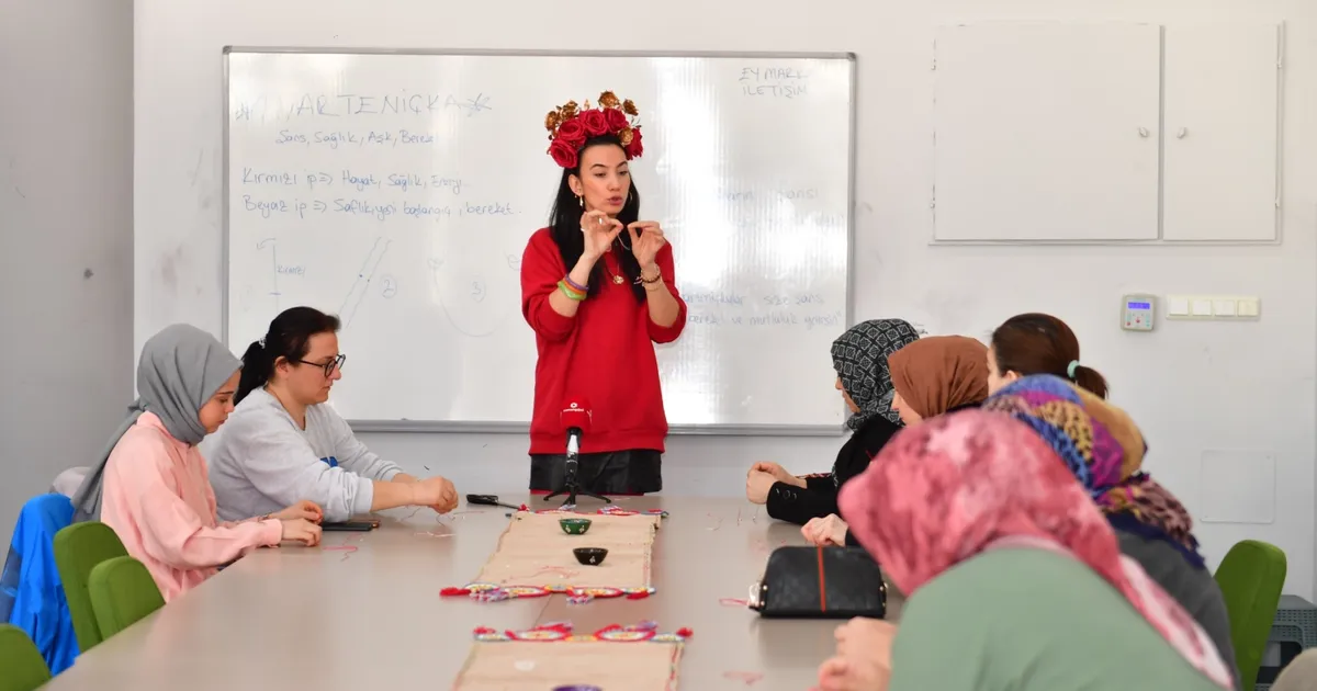 Bursa Osmangazi'de baharı müjdeleyen atölye - Bursa Haberleri