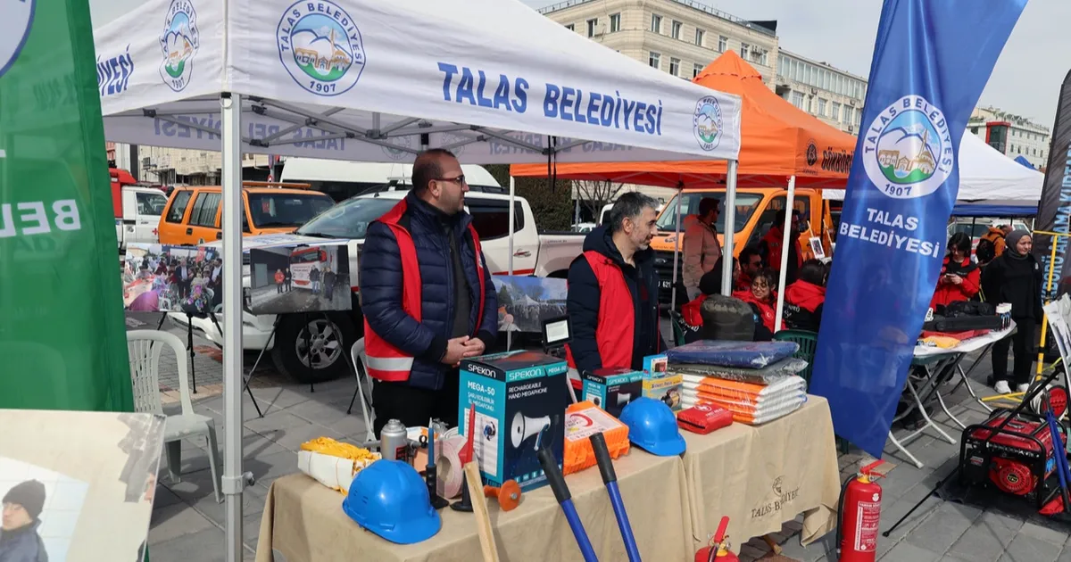Kayseri Talas'ta depreme karşı farkındalık zamanı