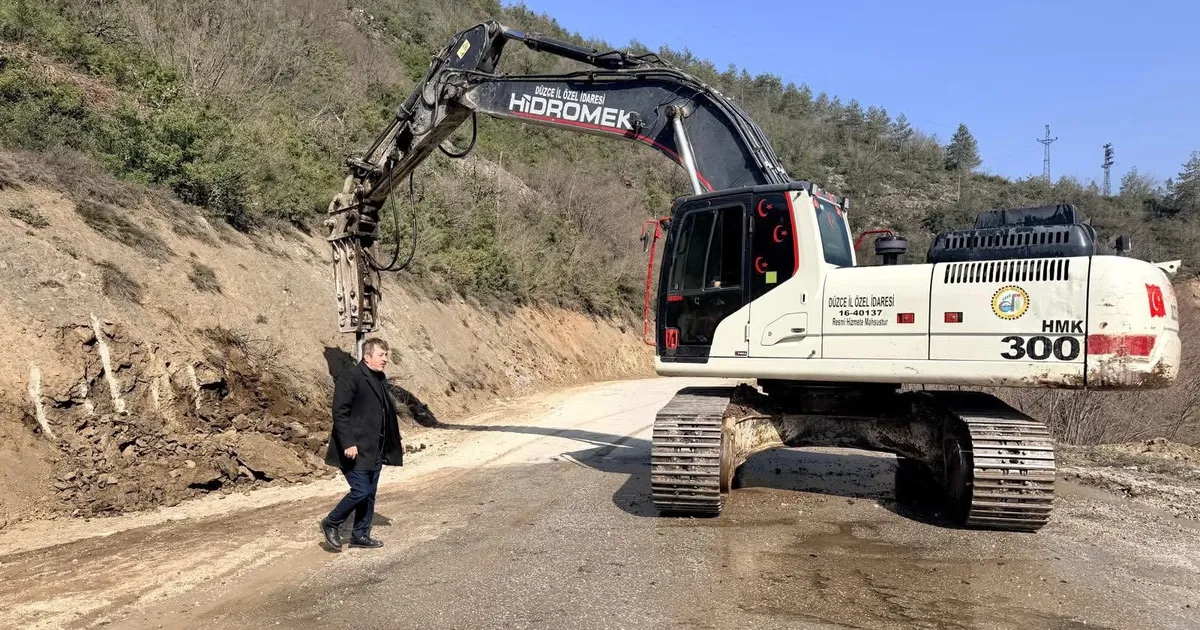 Yığılca–Yedigöller yolunda genişletme çalışmaları sürüyor