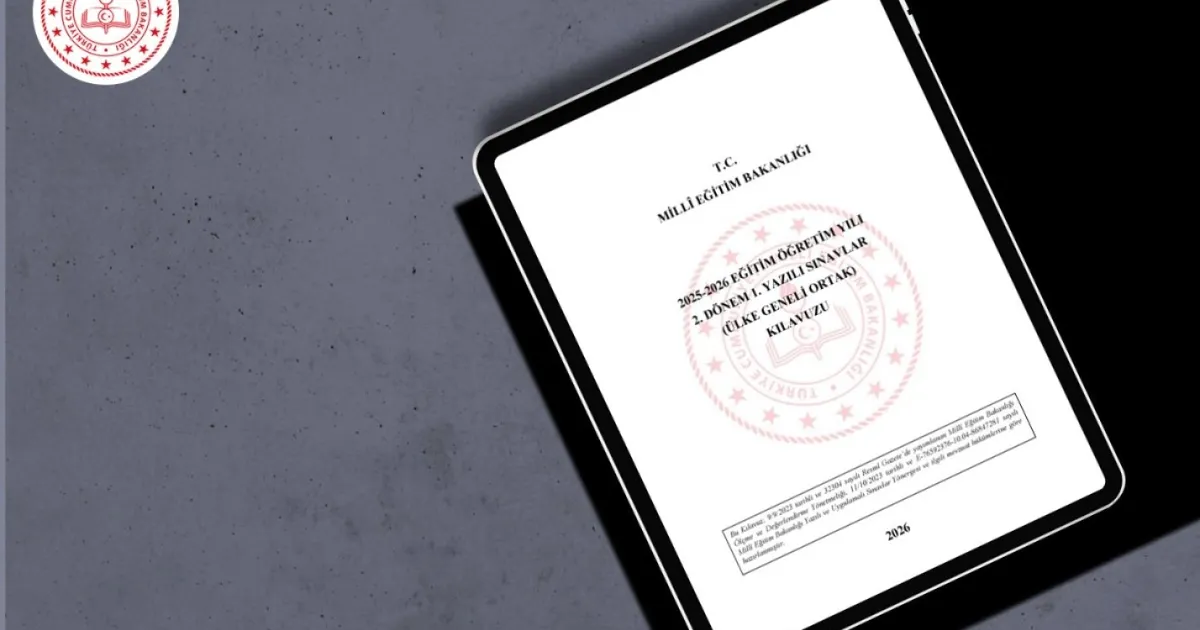 Eğitimde ikinci dönem ortak yazılı sınav takvimi netleşti