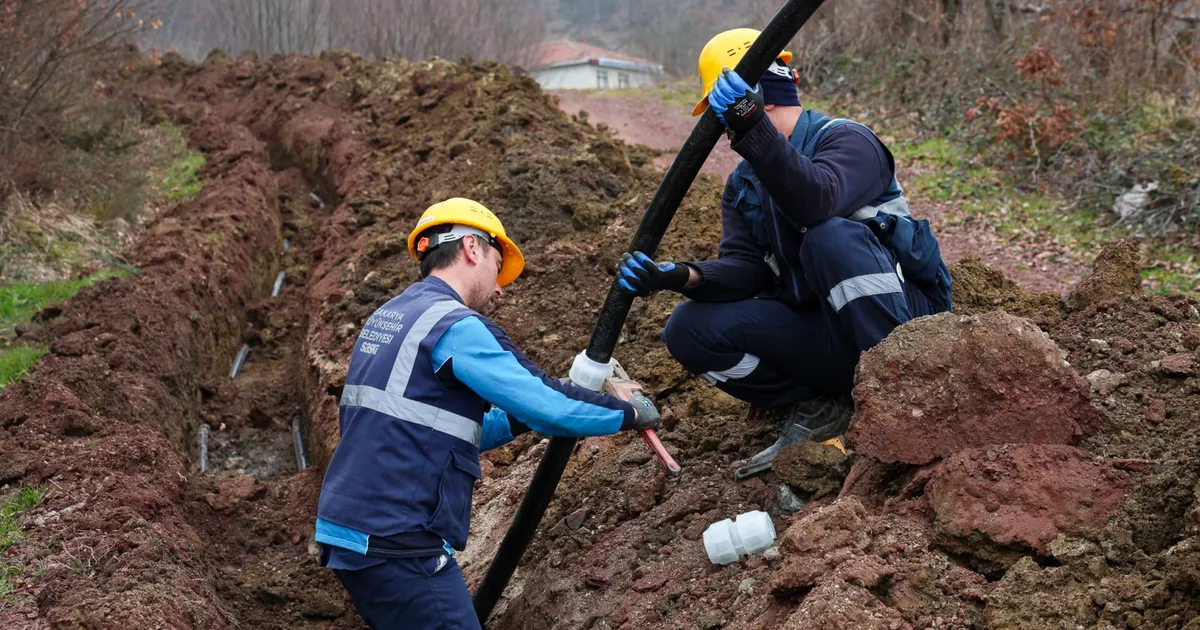 Sakarya Kamışlı’da 5 bin metrelik içme suyu hattı yenileniyor