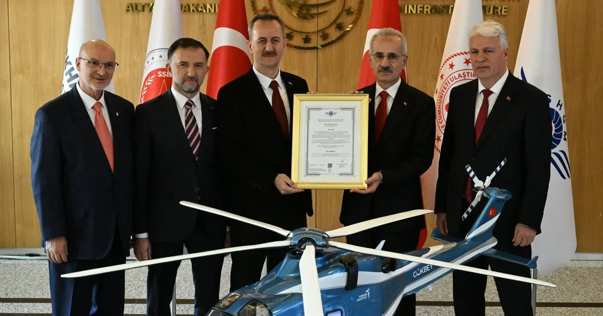 Gökbey'e uçuşa elverişlilik sertifikası