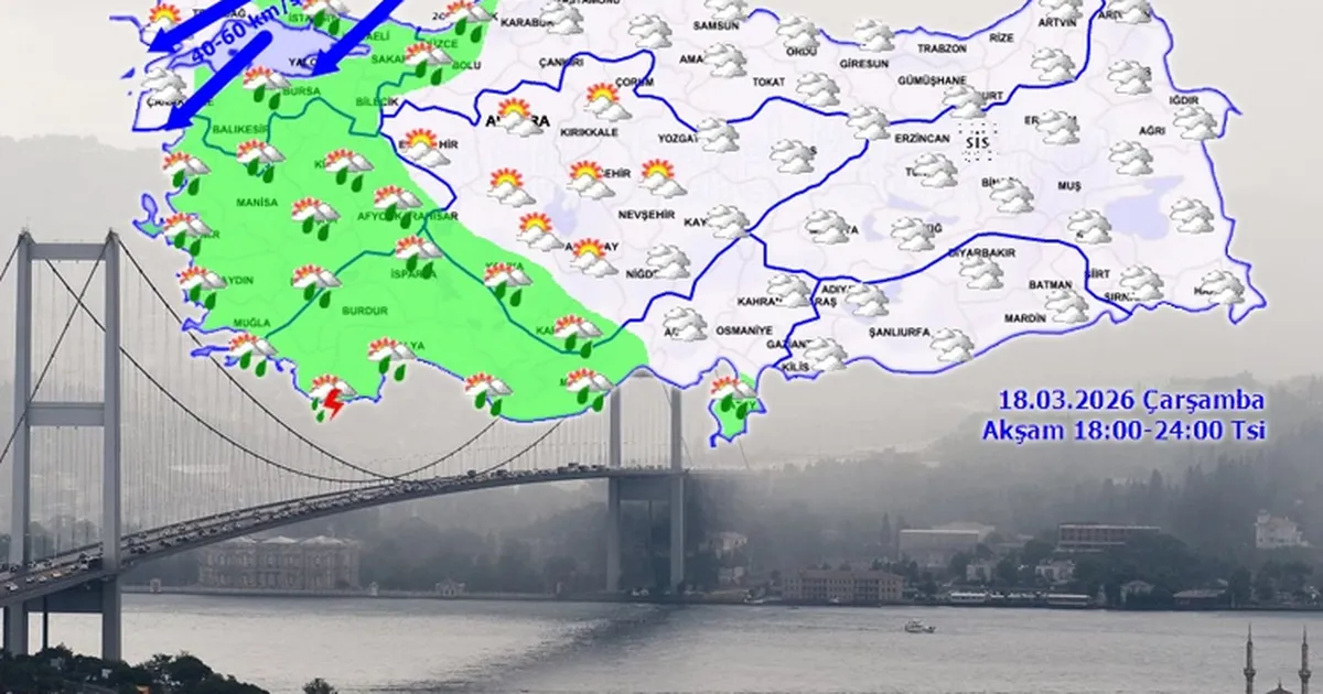 Hava değişiyor, yağmur geliyor