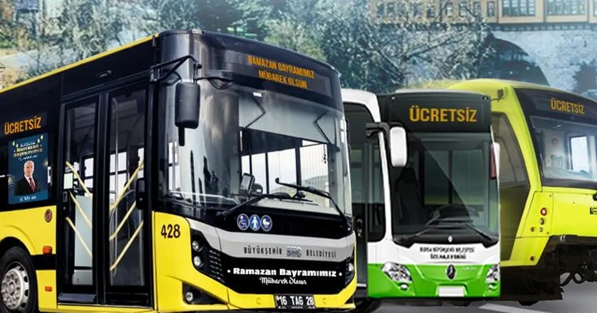 Bursa’da bayram boyunca ücretsiz ulaşım