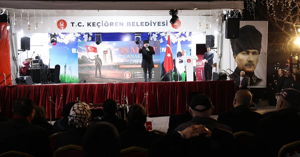 Ankara Keçiören’de Çanakkale Zaferi’nin yıl dönümünde şehitler anıldı