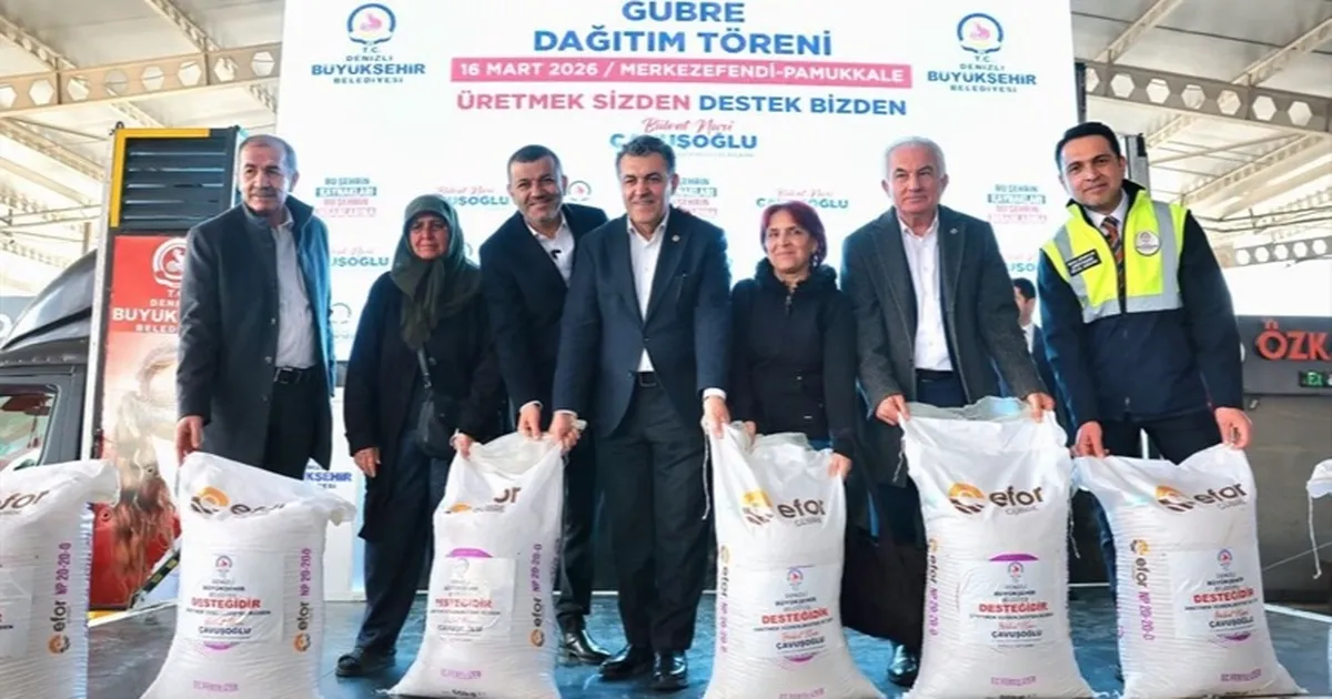 Denizli’de üreticiye 2 milyon kiloluk gübre desteği - Gündem Haberleri