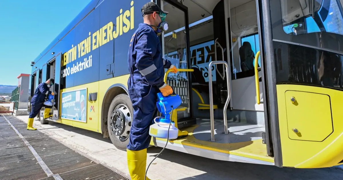 Mersin’de toplu taşımada hijyen ve güvenlik seferberliği