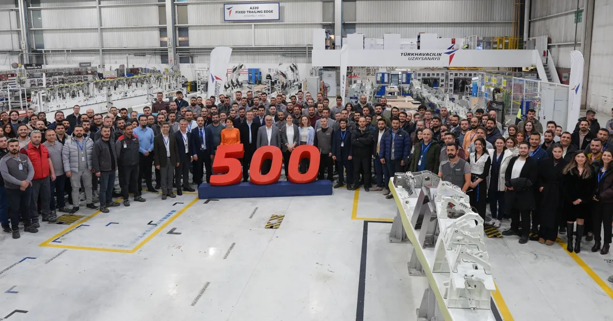 TUSAŞ’tan Airbus A220 Programında 500’üncü sevkiyat