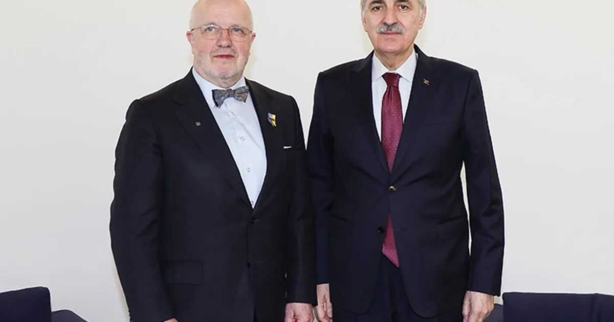 Numan Kurtulmuş, Litvanyalı mevkidaşıyla Zagreb'te görüştü