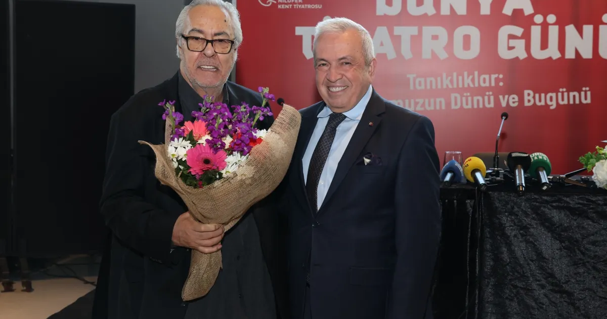 Rutkay Aziz Dünya Tiyatro Günü’nde Nilüferlilerle buluştu