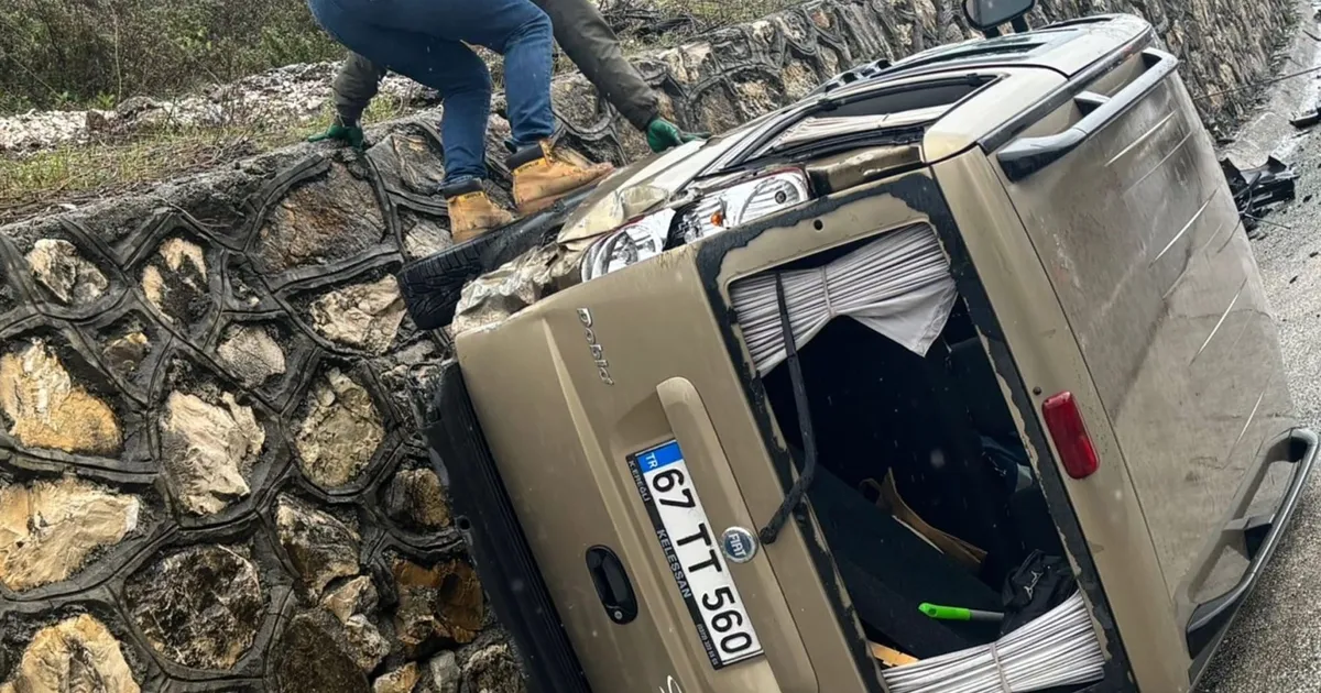 Düzce Akçakoca'da trafik kazası: 1 yaralı